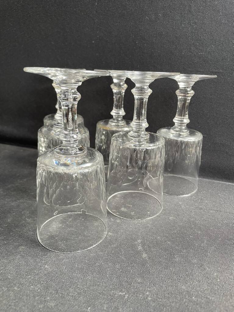 6 Baccarat Champigny cooked wine glasses