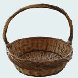 Wicker and vintage rattan basket