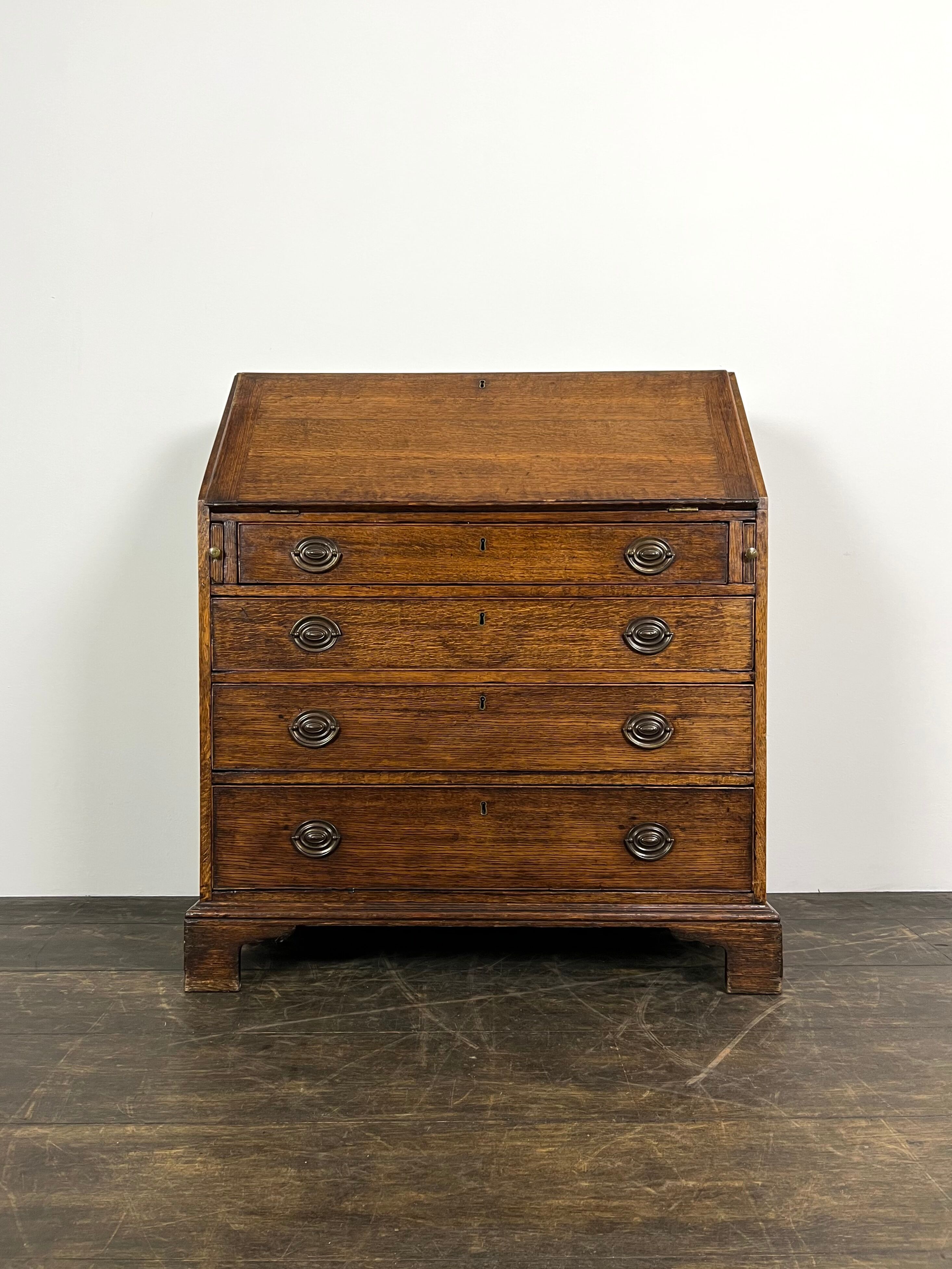 English oak writing desk