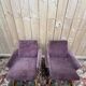 Pair of lounge chairs – 1950s/60s – Karl Laible – Oak and velvet