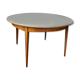 Vintage round table wood and formica
