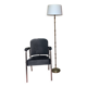Afoc Vintage 60s/70s Hairdressing Chair - Chrome and Black Faux Leather