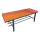 Table basse bois et céramique vintage