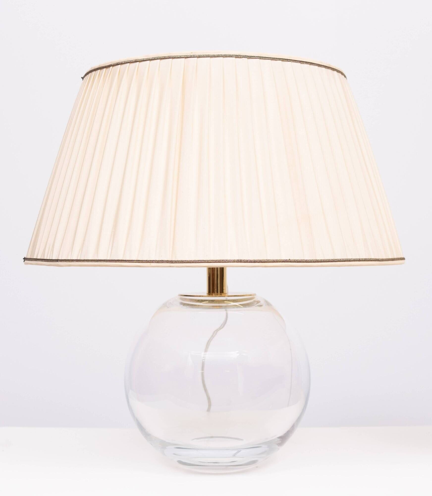Set Glass ball table lamps 1970s France