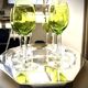 Art Deco crystal wine glass set - 1960s