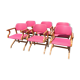 Série de fauteuils vintage thermo plié