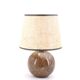 Marble ball lamp, beige lampshade, 1960s