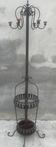 Porte manteau dit méduse, porte canne parapluie, Perroquet de bistrot fer et bois