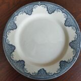 12 flat plates iron earth Salins, model Céline