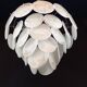 Handcrafted chandelier with Murano glass and handmade alabaster discs.