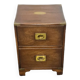 Table de chevet en bois vintage de campagne militaire par Reprodux England