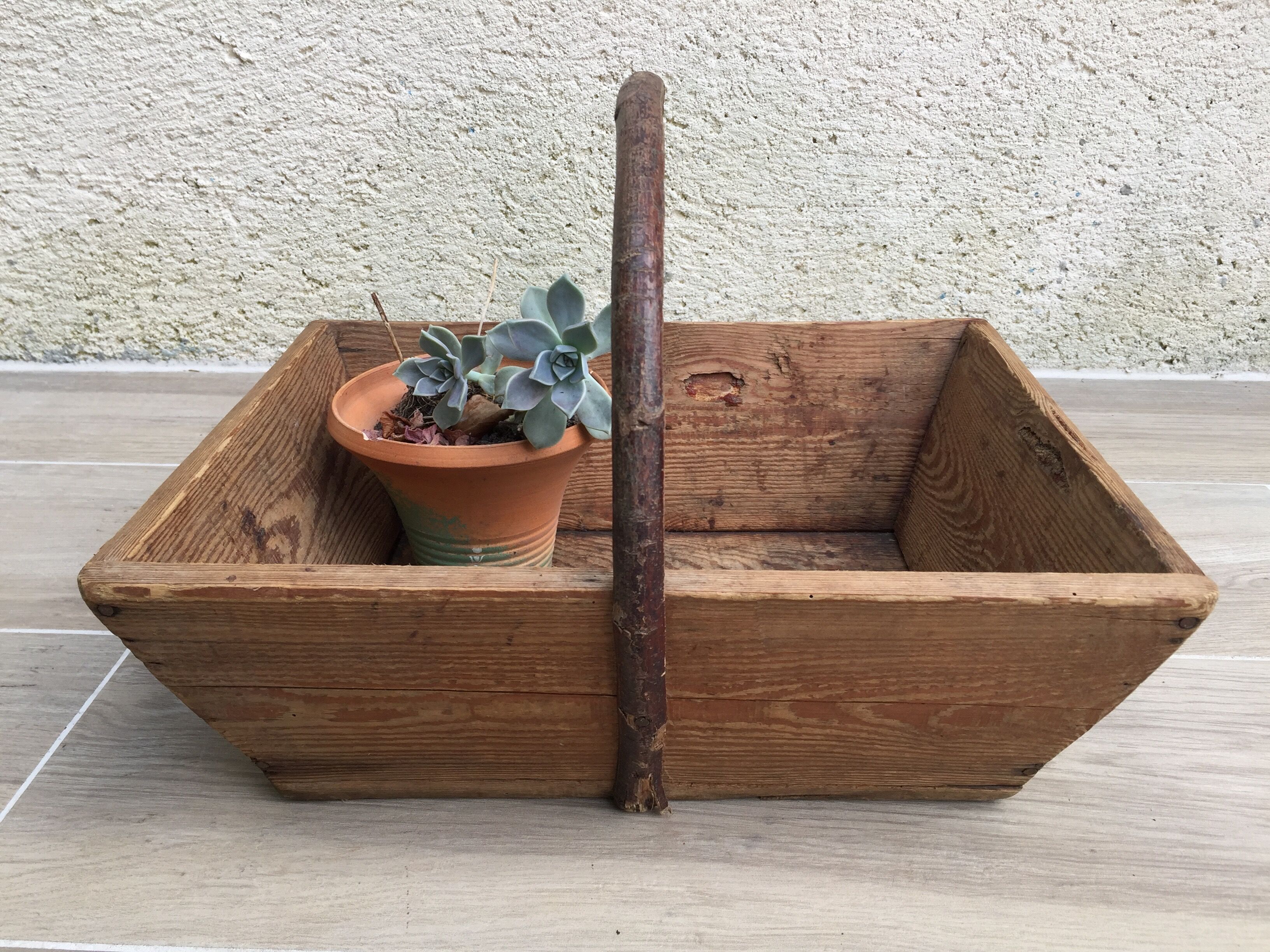 Vintage gardener's basket