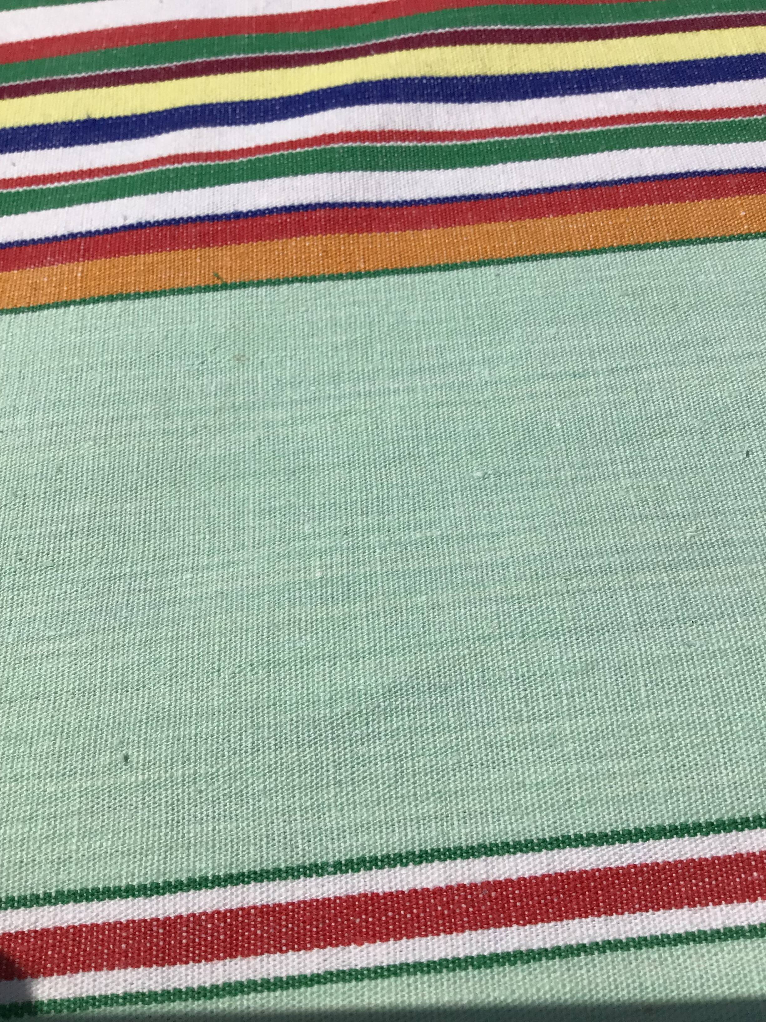 Vintage weave striped rectangular tablecloth