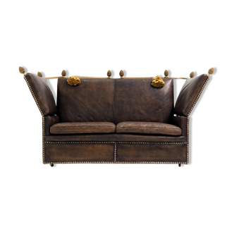 Knole Sofa, early 20th century in leather