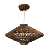 Suspension rotin vintage