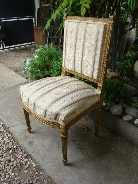Old Louis XVI fabric chair