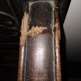 Old Breton enclosed bed chest bench