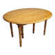 Large six-legged table in Louis Philippe style made of poplar from the 20th century.