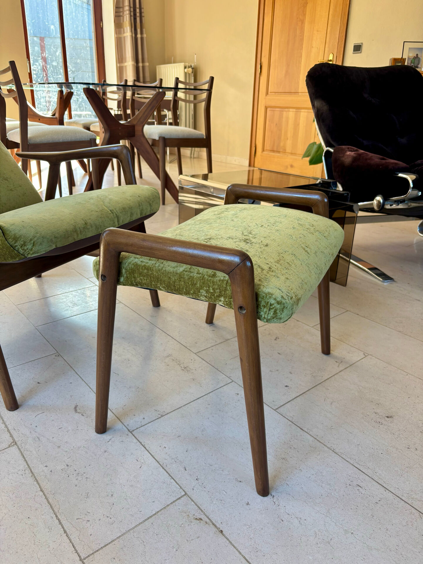Fauteuil et ottoman Alf Svensson