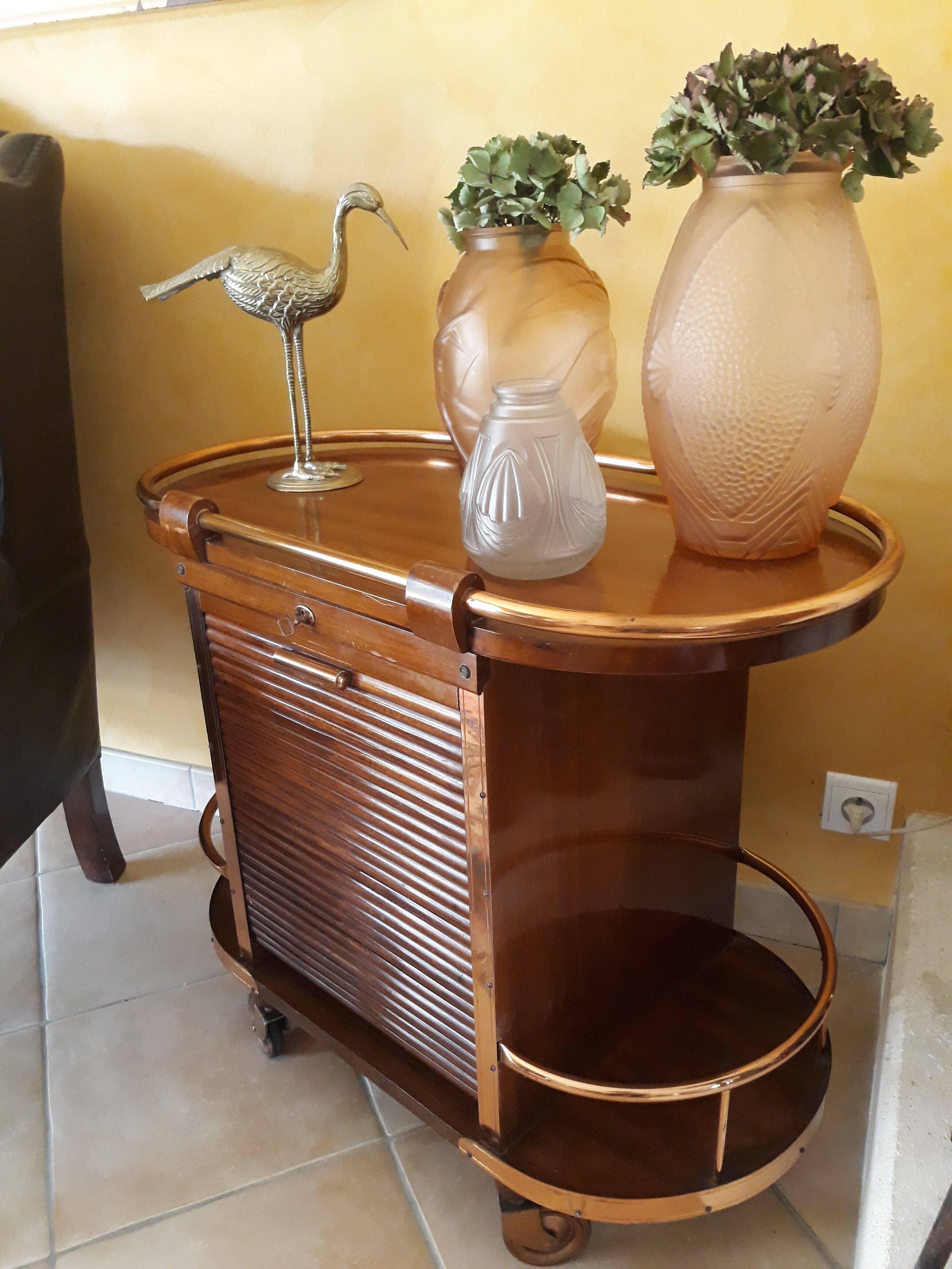 Serving bar rolling vintage