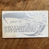 Small communion advertising sign - old, vintage