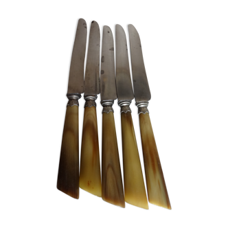 5 couteaux ancien à fromage