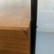 Bureau vintage formica et métal caisson deux tiroirs