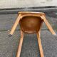 2 Scandinavian bistro chairs by Baumann in light wood from 1980.