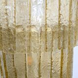 Majestic and Monumental Golden Murano Glass Chandelier, Italy 1970s - 1980s