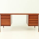 Teak desk by Peter Hvidt and Orla Mølgaard for Søborg, Denmark