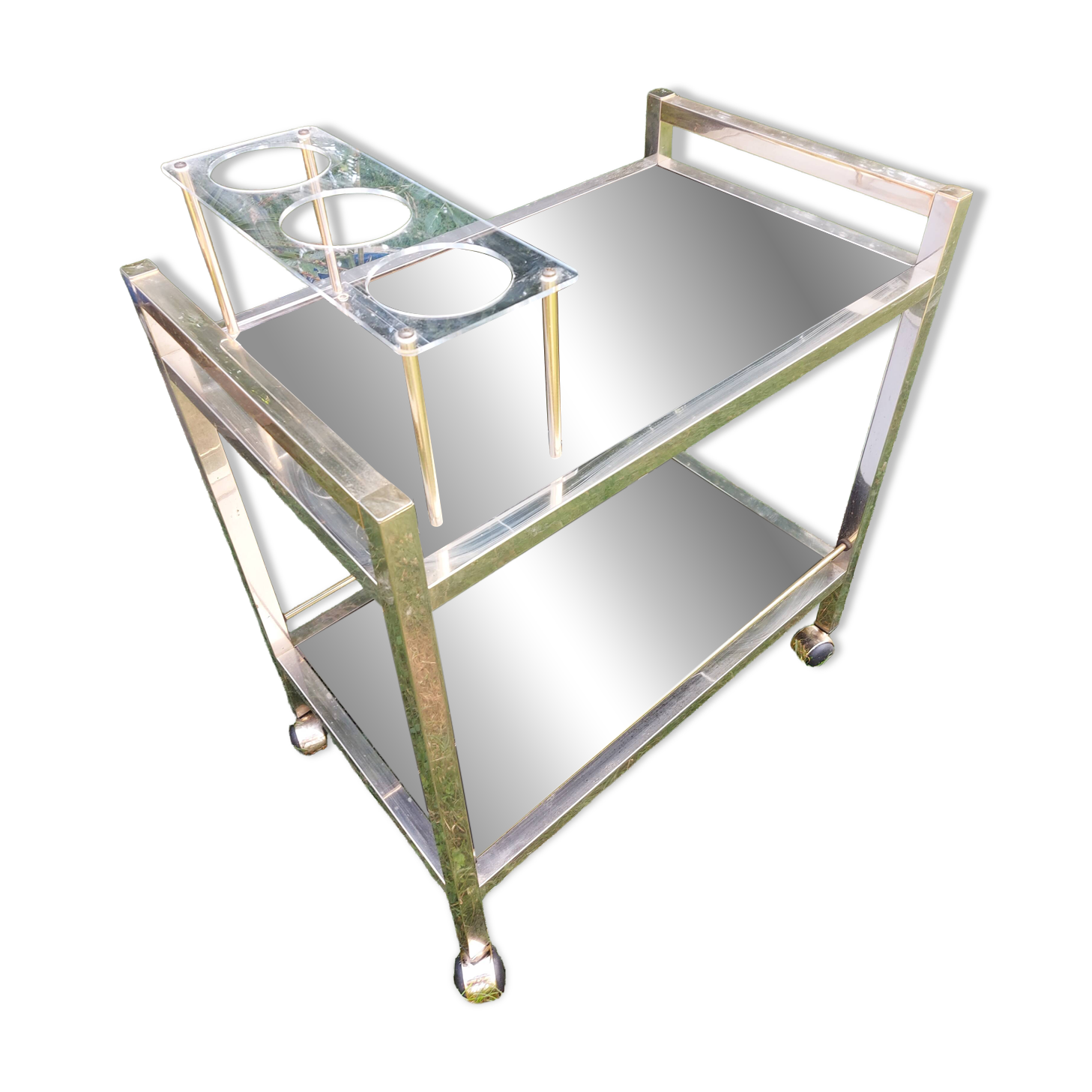Vintage gold dessert trolley