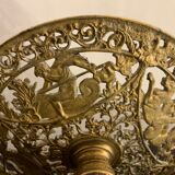 Openwork mythological cup in bronze on pedestal, Renaissance style