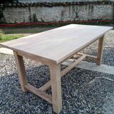 Solid oak farmhouse table with extensions