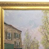 E. Febvre - Oil On Panel “Street Scene”