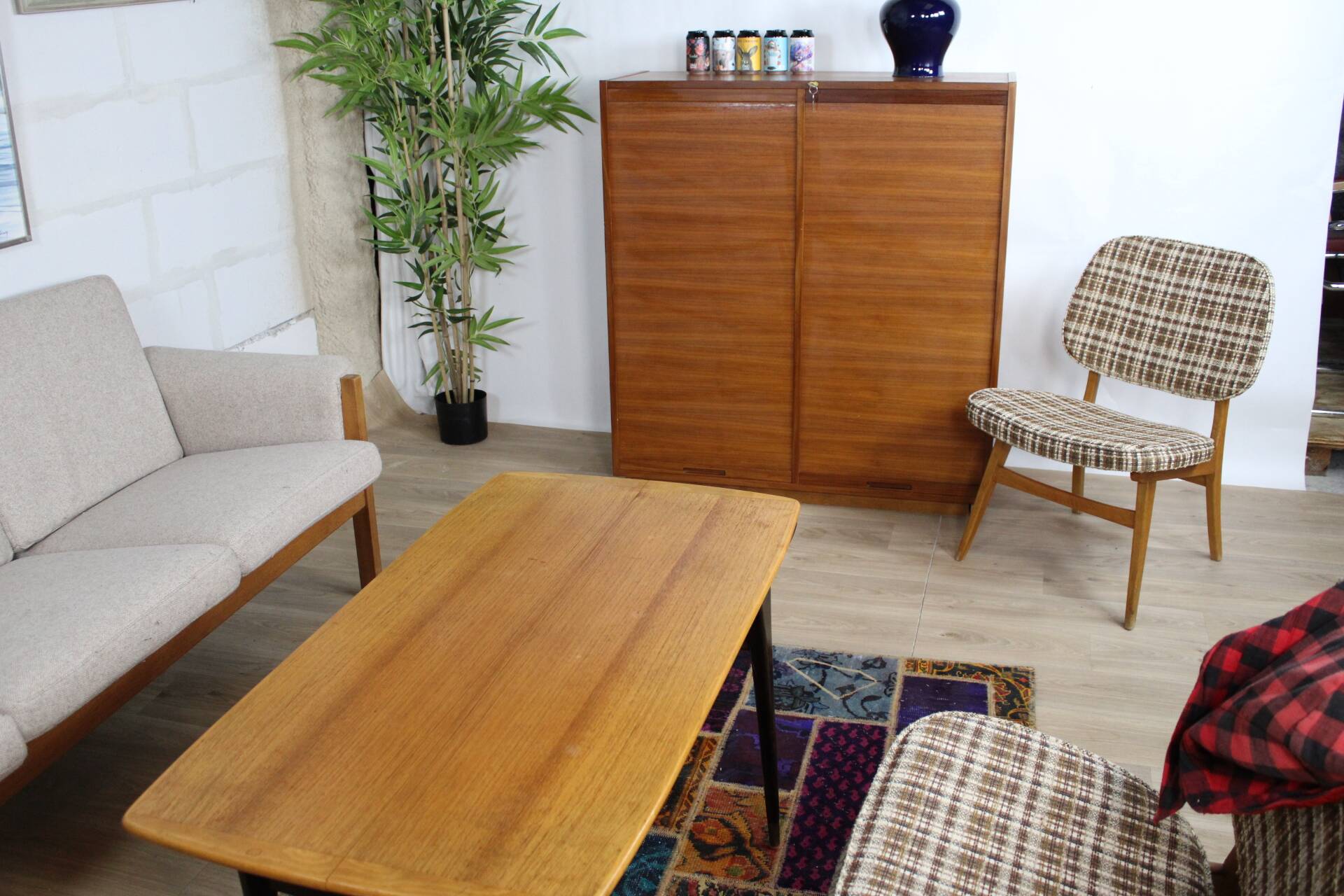 Vintage curtain cabinet 1960 Sweden