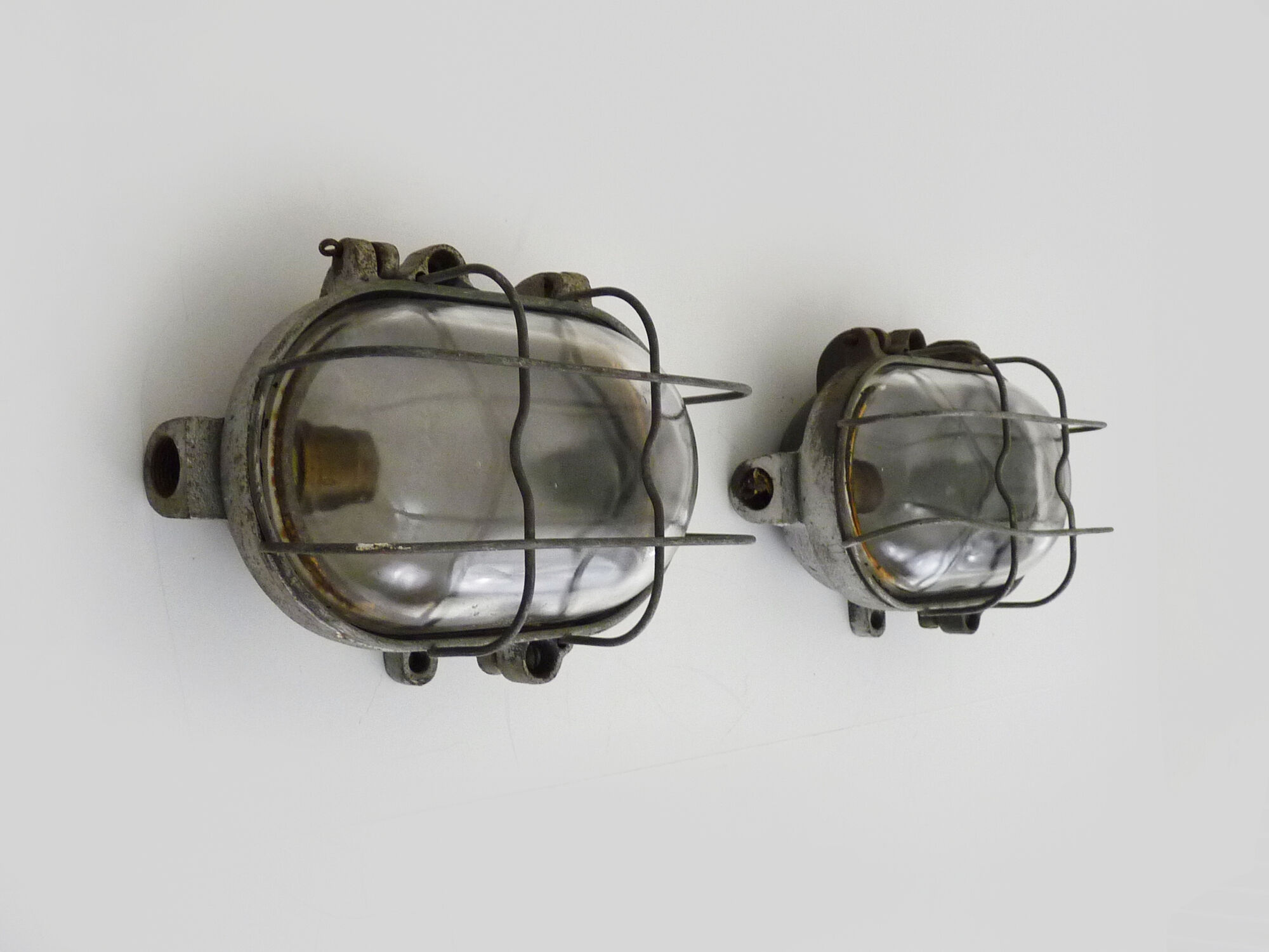 Pair of industrial sconces year 50/60