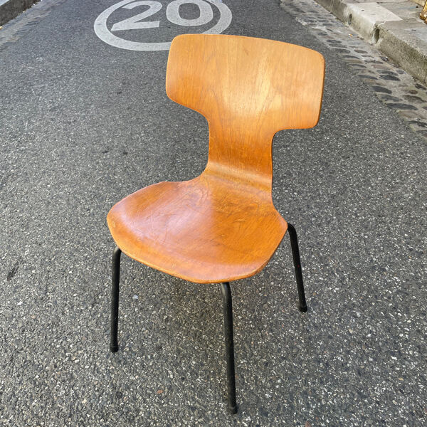 Chaise enfant Hammer Arne Jacobsen pour Fritz Hansen, 1969