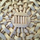 Cheese platter or vintage wicker cake dish