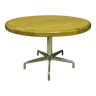 Round side century dining table with wooden top, Italy 1960s