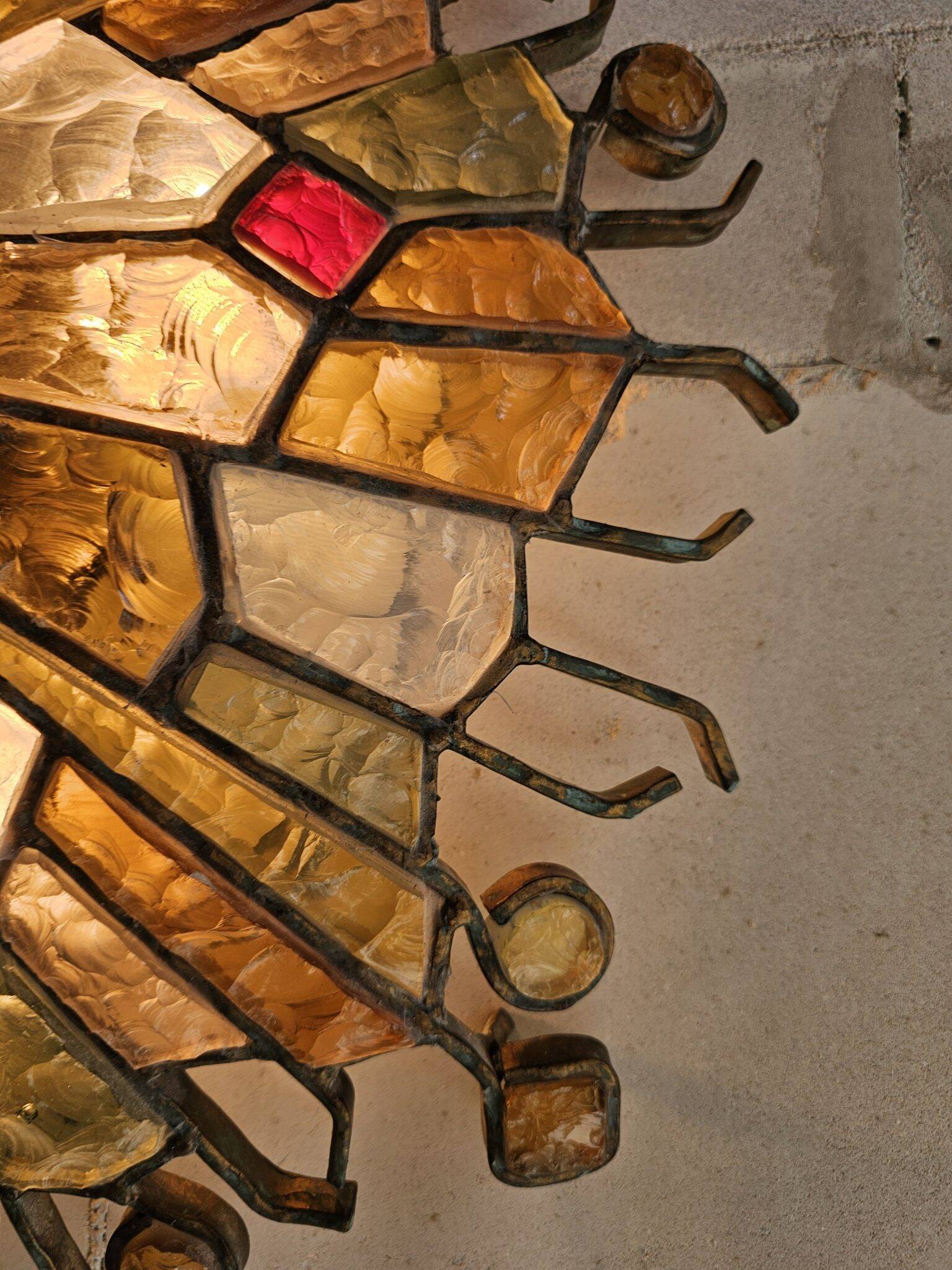 Set of wall lamps by Albano Poli for Poliarte
