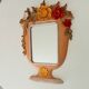 Atypical vintage Italian mirror 60s/70s 34*25