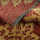 Modern deep red wool rug, classic handwoven carpet- 143x205cm