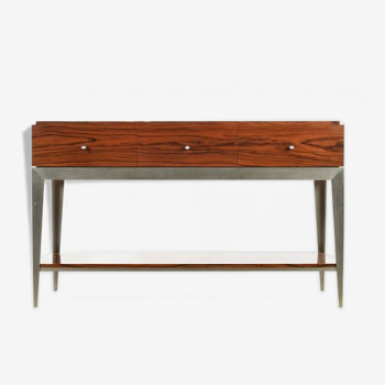 Scandinavian-style design console with 3 drawers