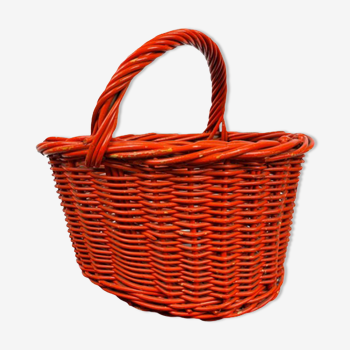 Vintage orange basket