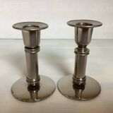 Pair of small silver candlesticks