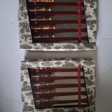 Couteaux de table vintage façon bambou (2×6)