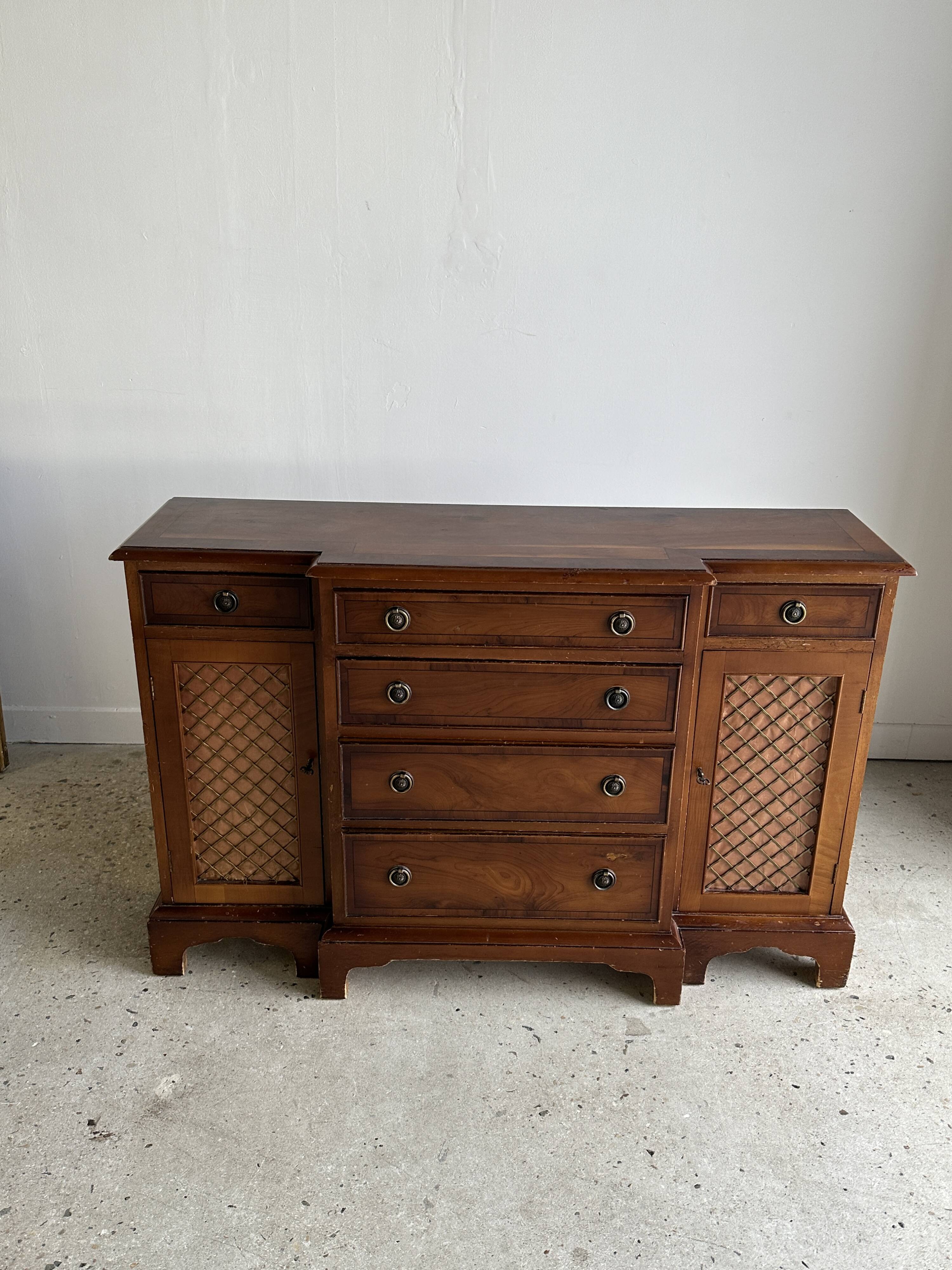 Chiffonier, small 19th century storage unit 1m12 x 74 x 35