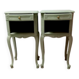 Pair of antique bedside tables