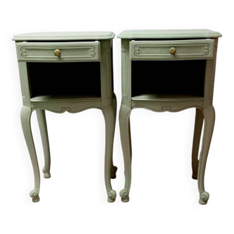 Pair of antique bedside tables