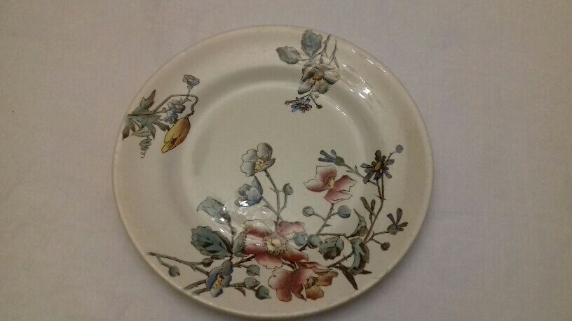 Lot of 13 old earthenware plates "iron earth"